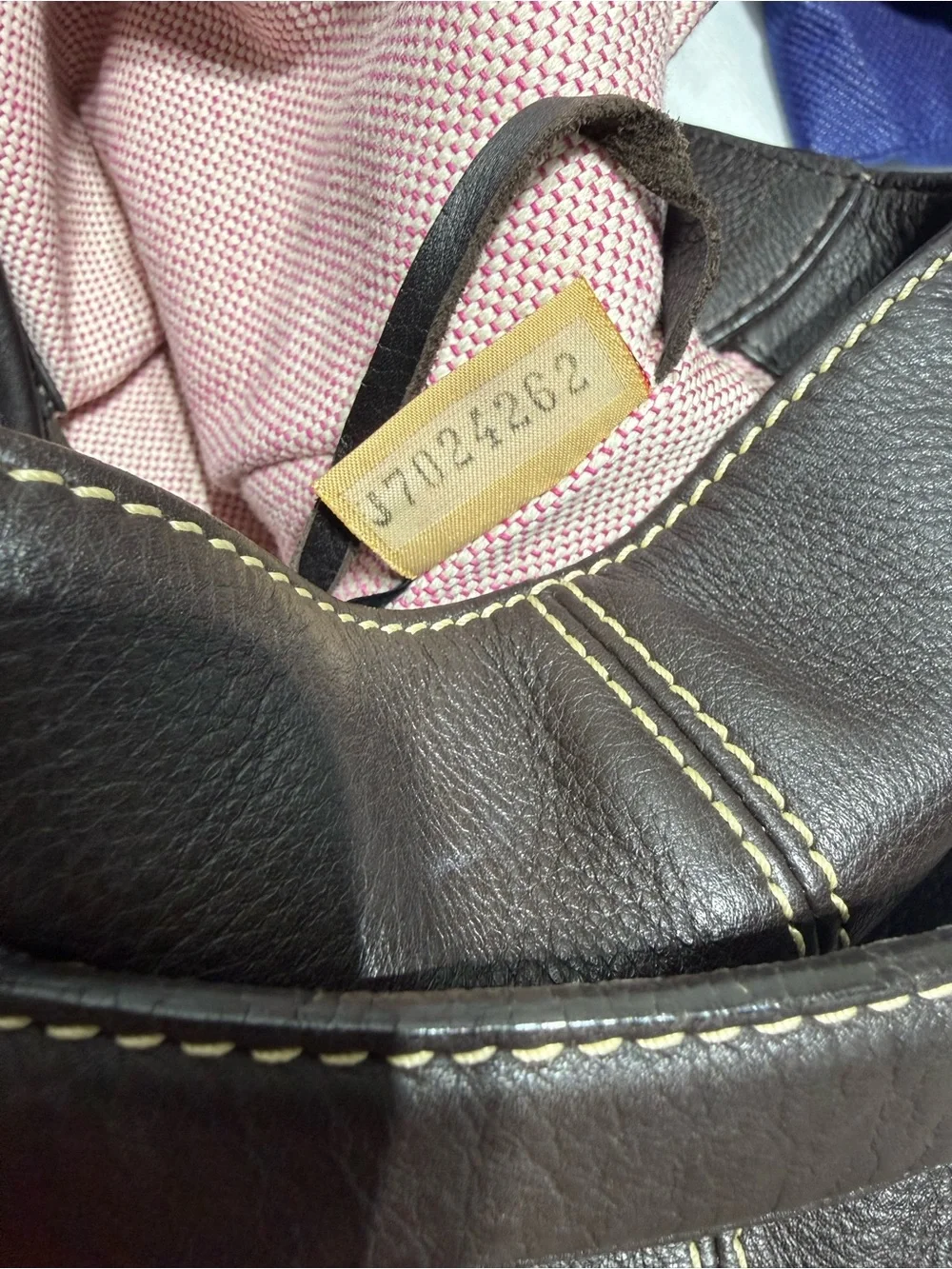 Dooney & Bourke Dark Brown Pebbled Leather Shoulder Hobo
